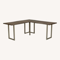 Raymour & Flanigan Marigold Light Brown Wood Desk