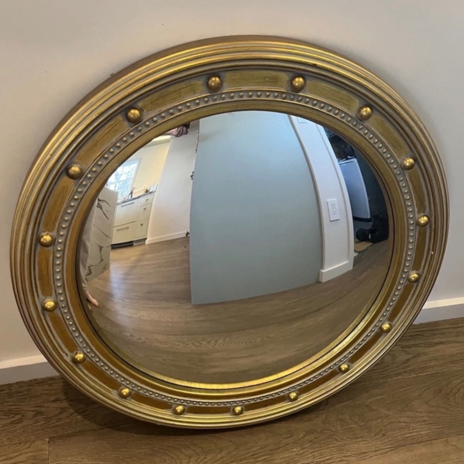 Ballard Designs Gold Convex Mirror - image-1
