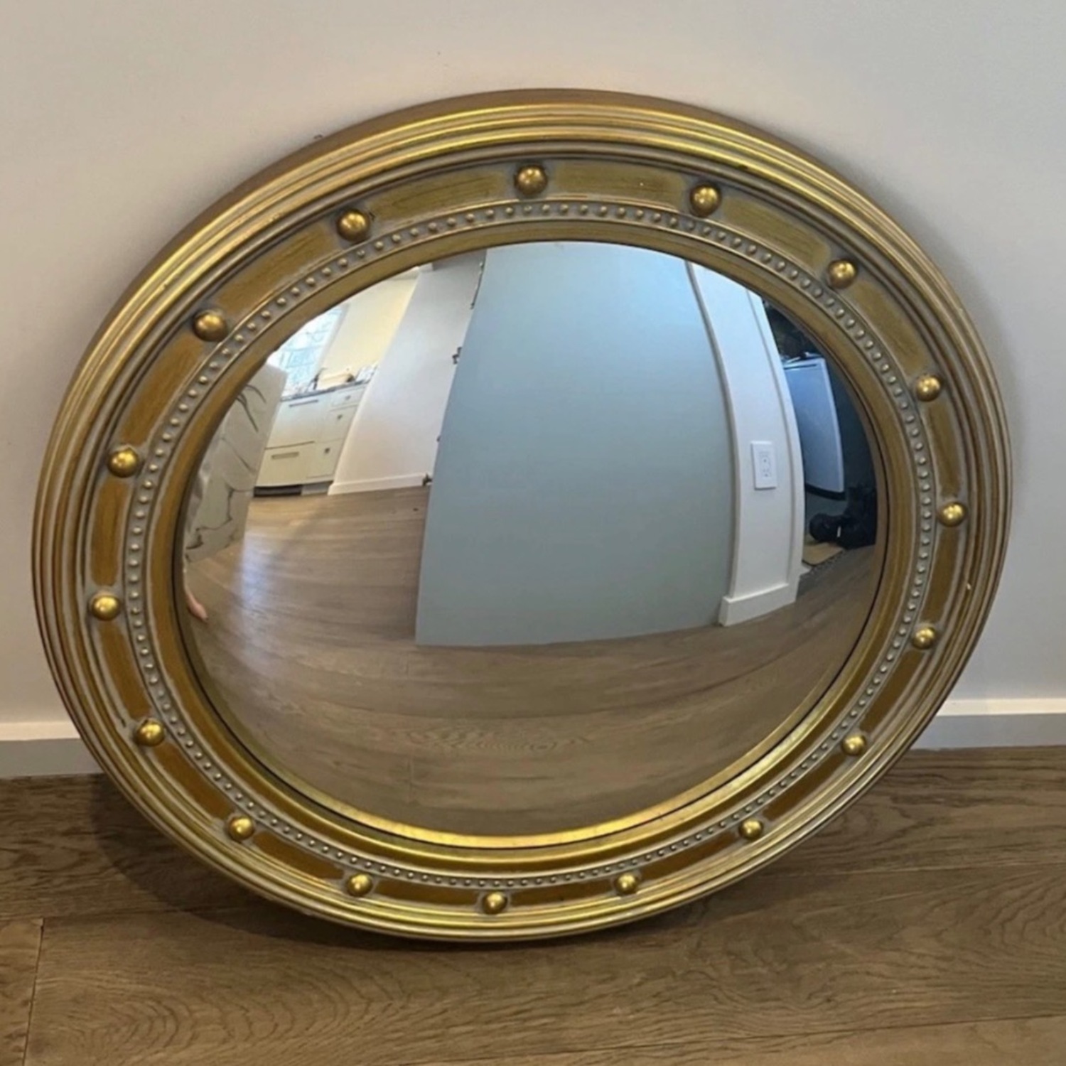 Ballard Designs Gold Convex Mirror - image-2