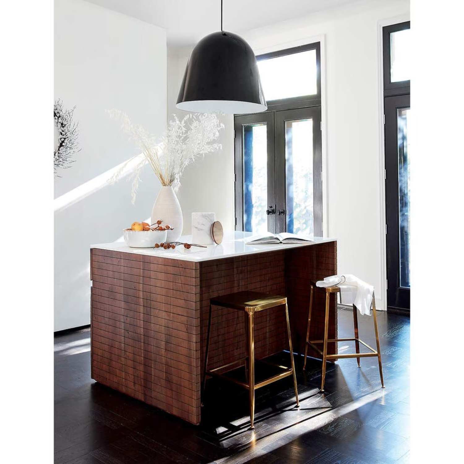 CB2 Flint Gold Bar Stools 2 - image-2