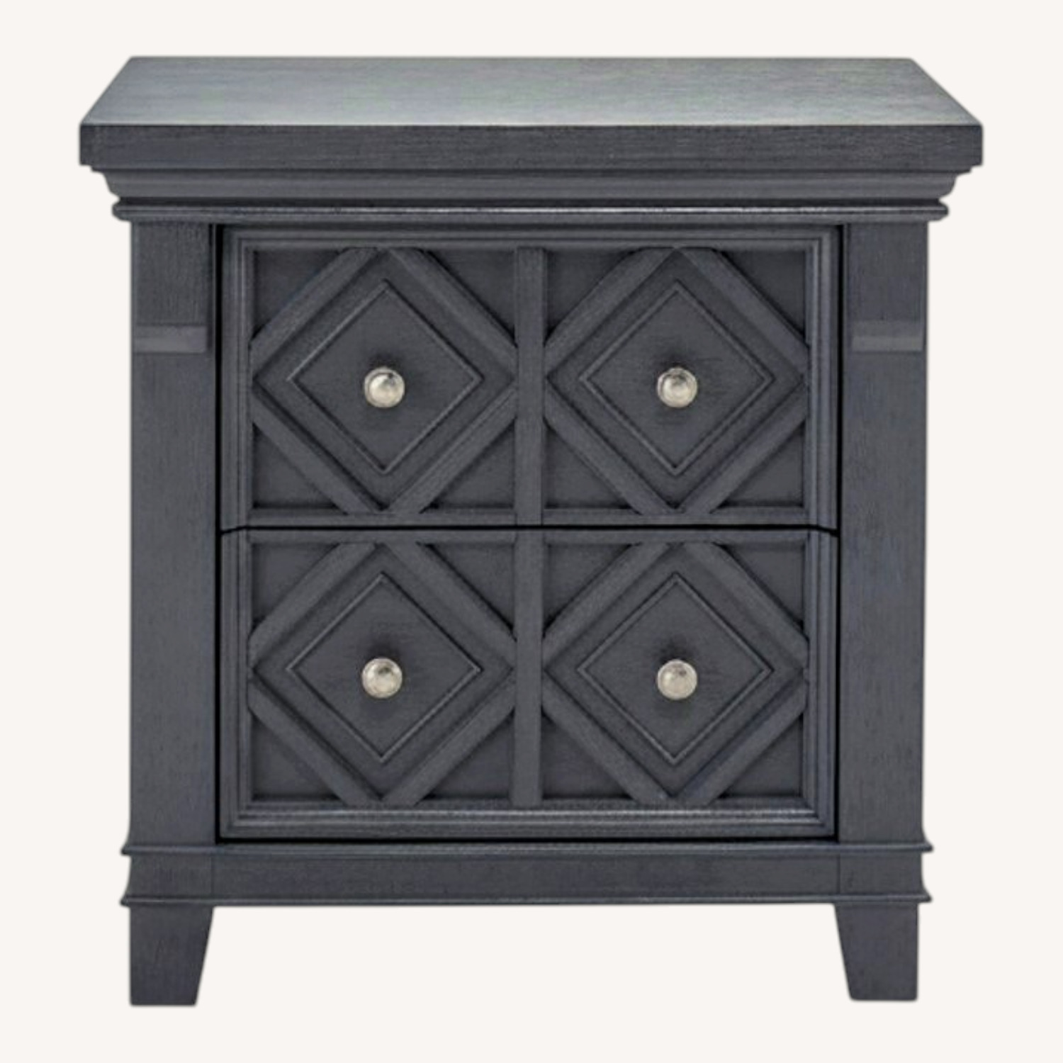 Raymour & Flanigan Brighton Blue Wood Nightstands - image-0