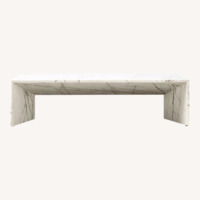 CB2 Ilise White Marble Coffee Table