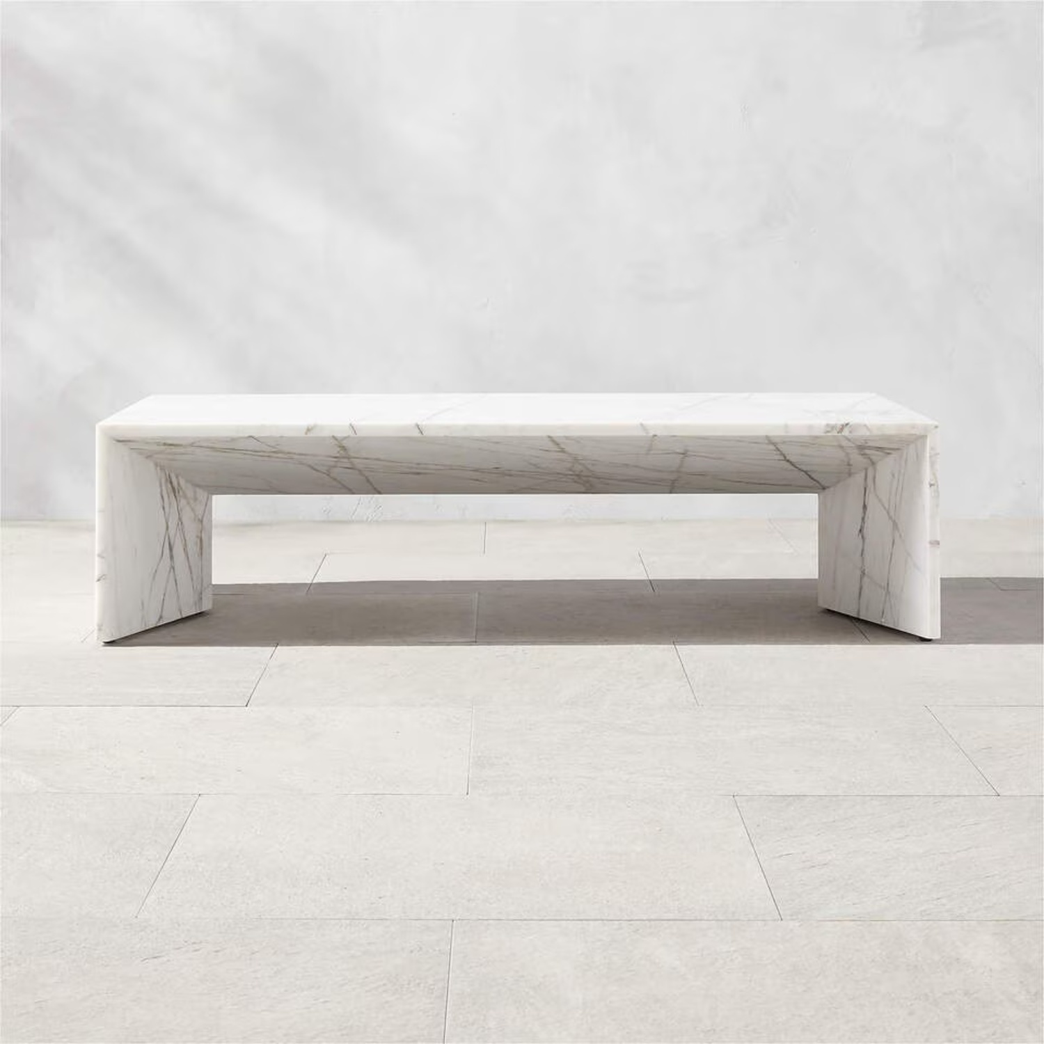 CB2 Ilise White Marble Coffee Table - image-5