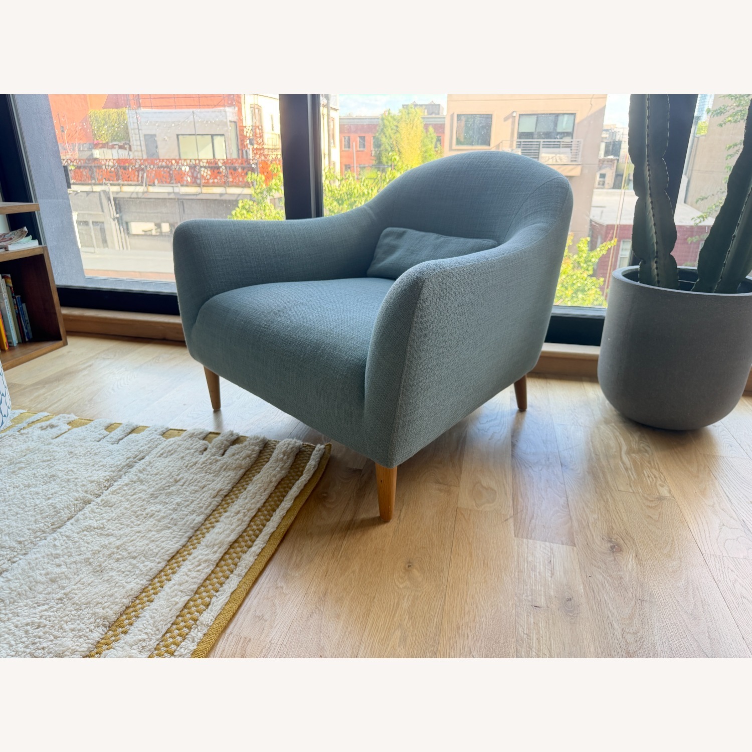 Crate & Barrel Pennie Chair in Green - image-1