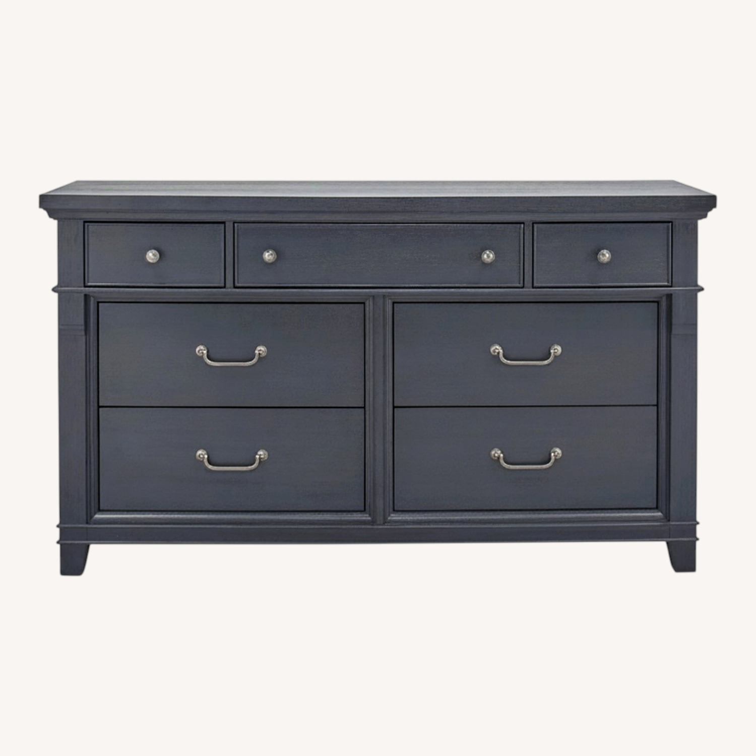 Raymour & Flanigan Brighton Blue Wood Dresser - image-0