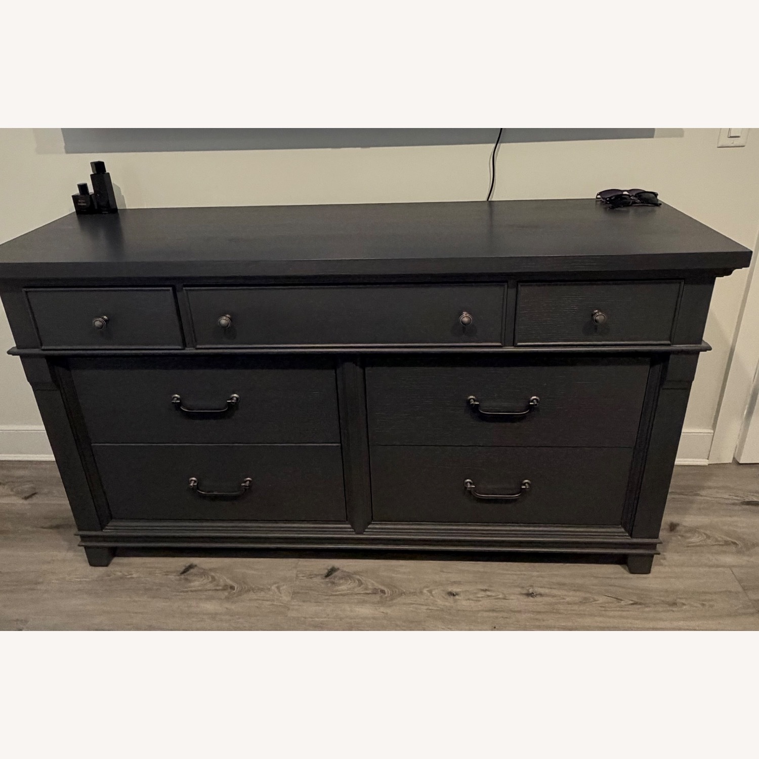 Raymour & Flanigan Brighton Blue Wood Dresser - image-2