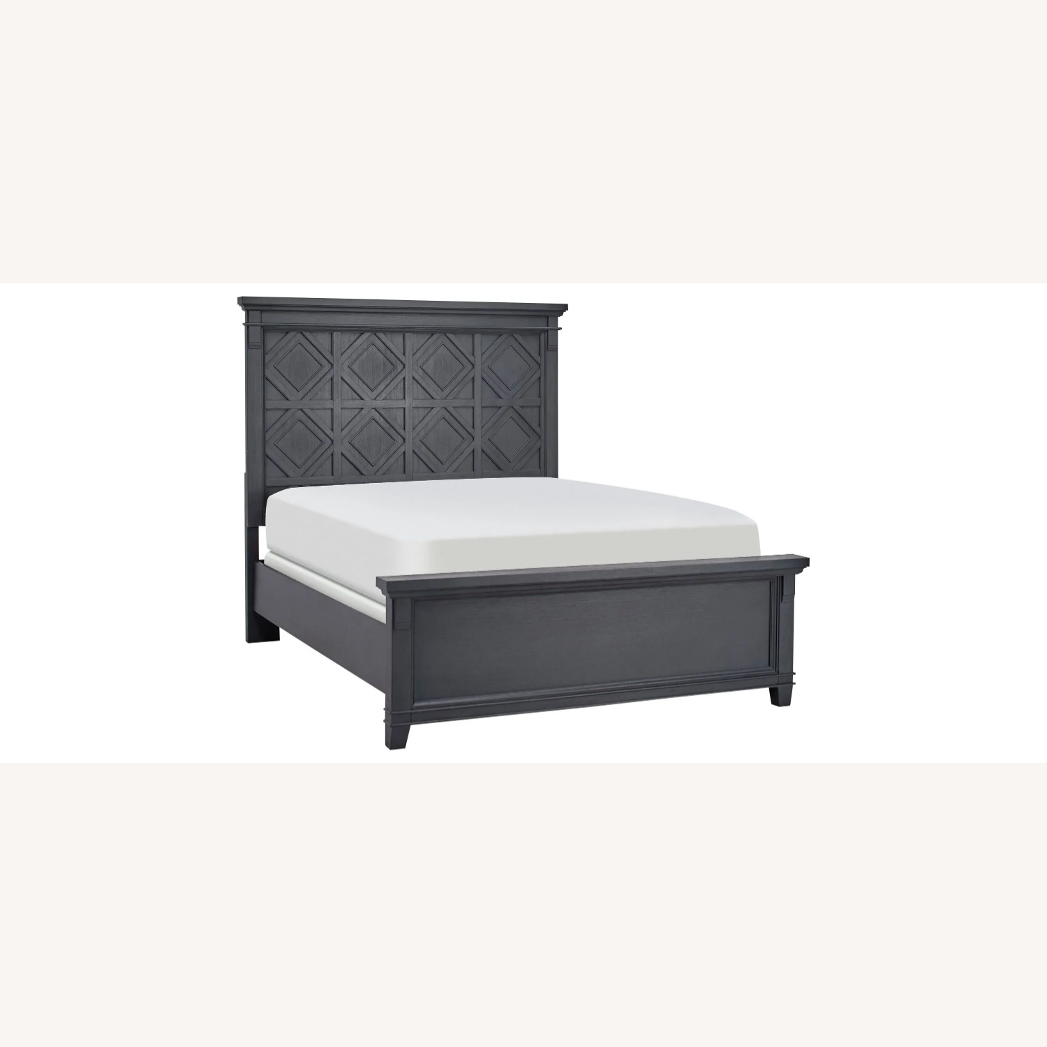Raymour & Flanigan Brighton Blue Wood Queen Bed - image-5