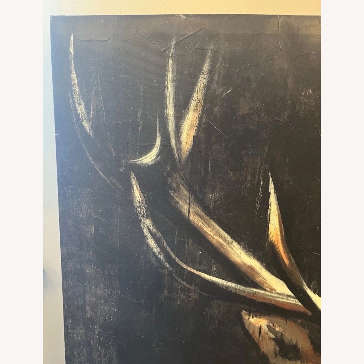 Young Buck Deer Oversized Canvas Wall Art - image-1