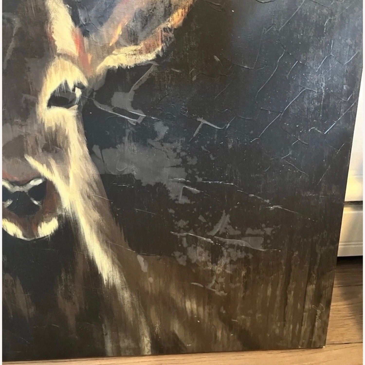 Young Buck Deer Oversized Canvas Wall Art - image-4