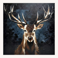 Young Buck Deer Oversized Canvas Wall Art