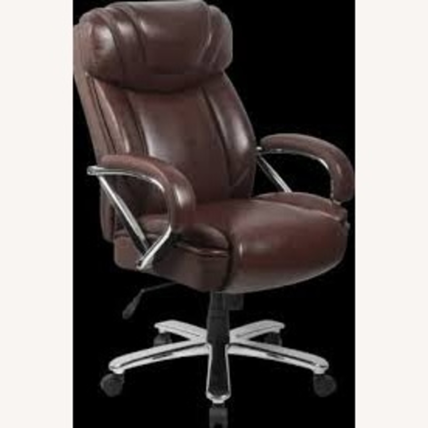 Raymour & Flanigan Reinhart Dark Brown Leather Armchair - image-5
