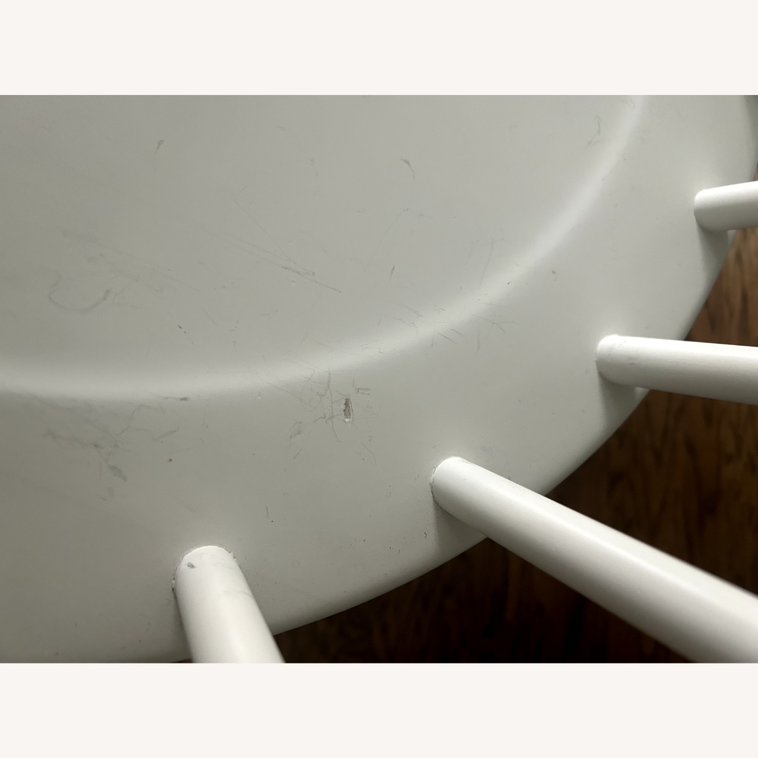 Crate & Barrel  Paola Navone 4 White Chairs - image-4