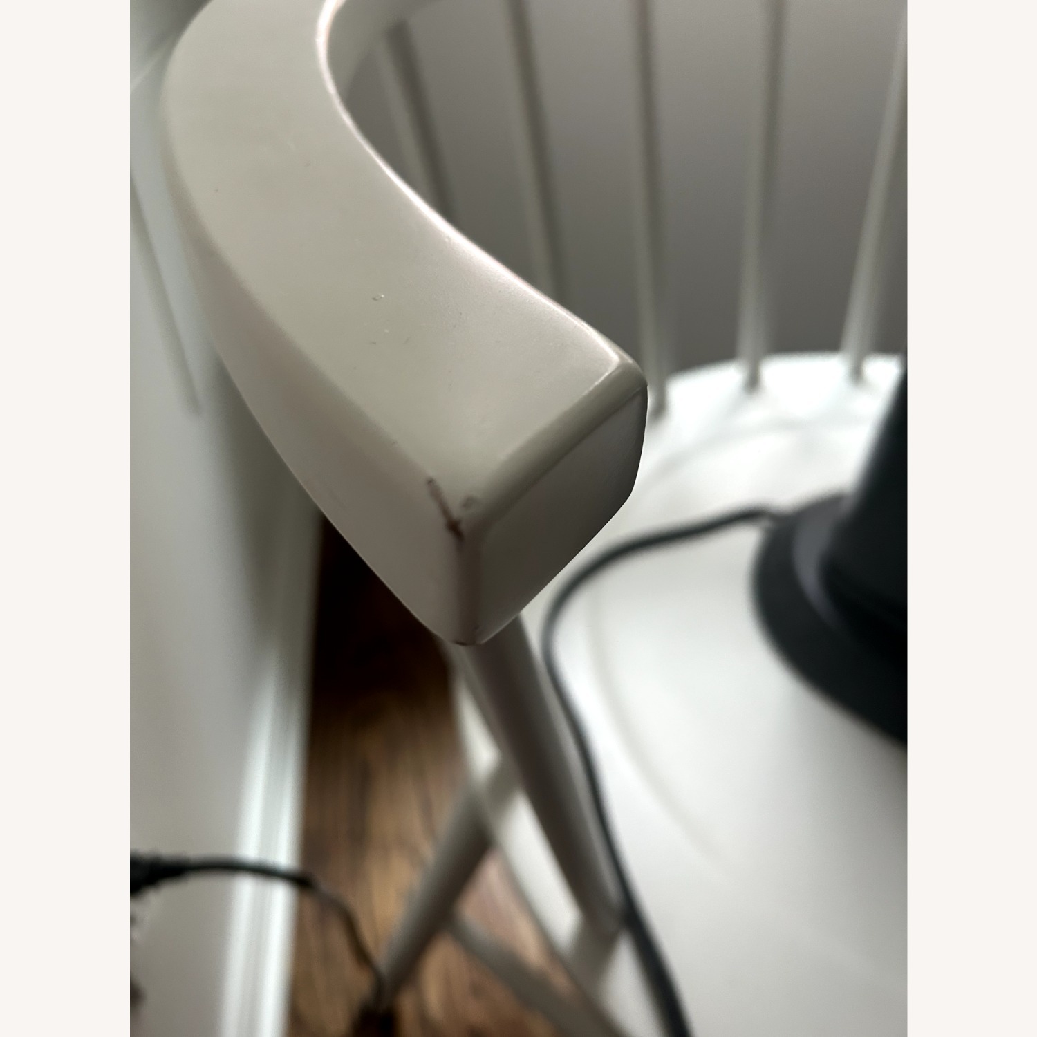 Crate & Barrel  Paola Navone 4 White Chairs - image-9