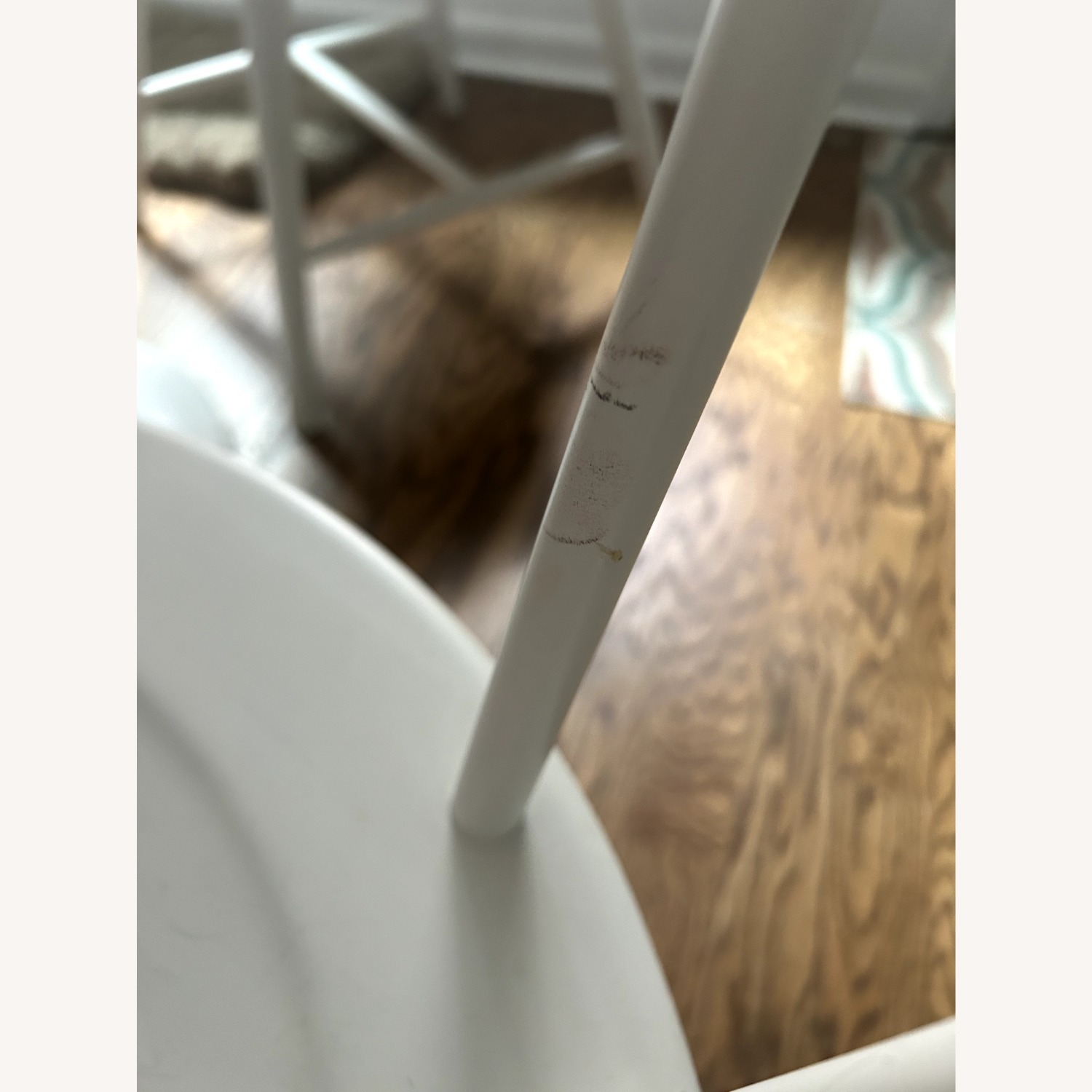 Crate & Barrel  Paola Navone 4 White Chairs - image-5