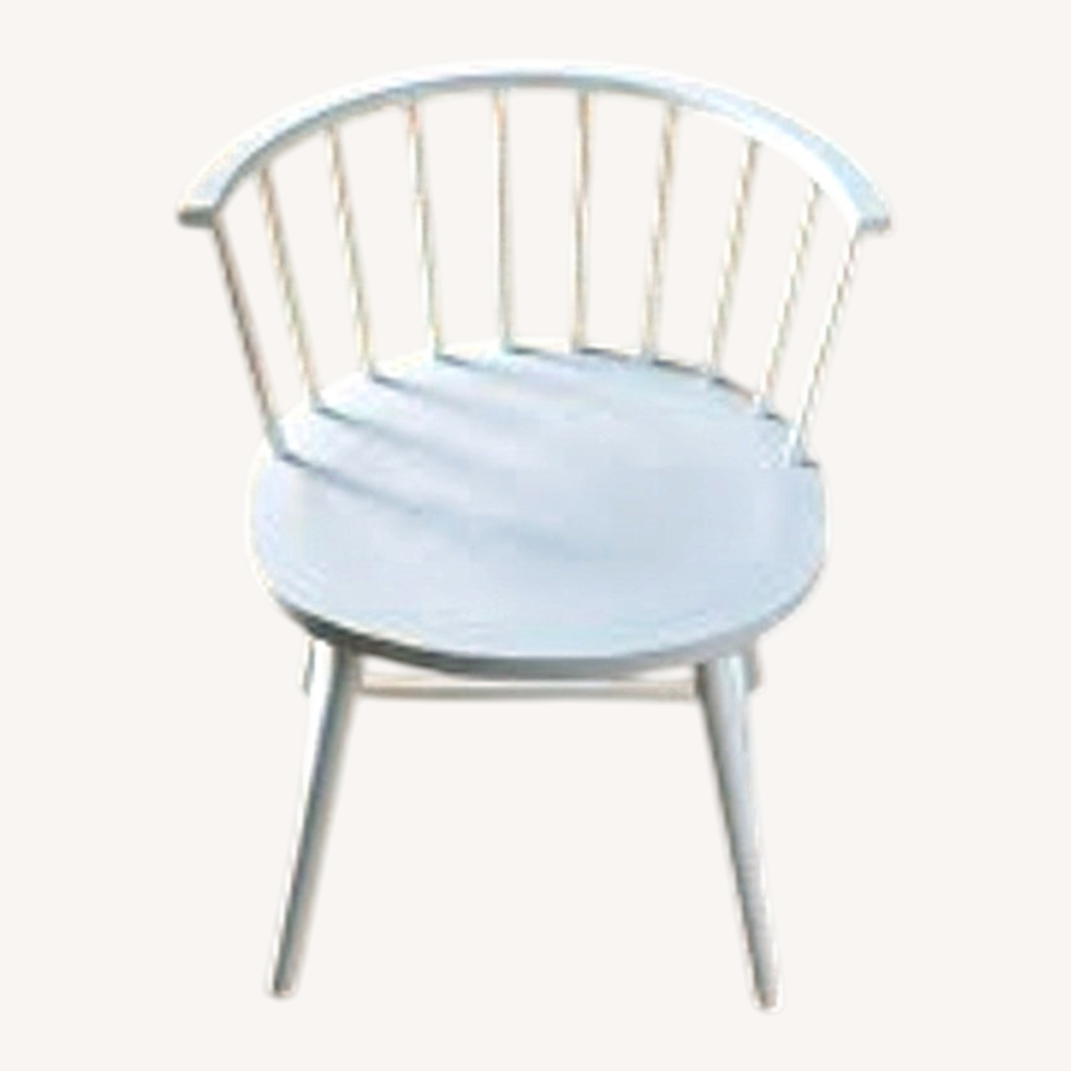 Crate & Barrel  Paola Navone 4 White Chairs - image-13