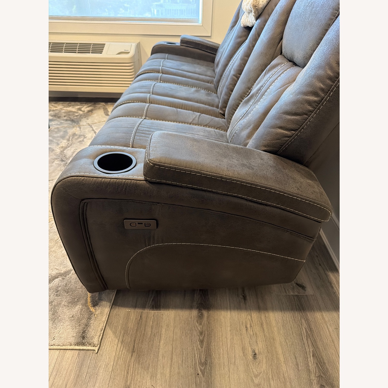 Viking Graphite 83'' Power Reclining Sofa with USB Port - image-3