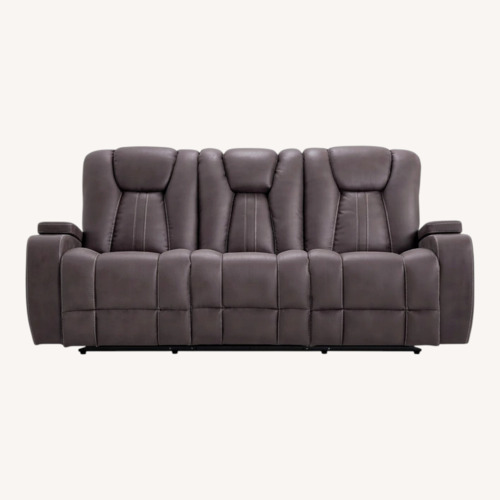 Used Viking Graphite 83'' Power Reclining Sofa with USB Port for sale on AptDeco