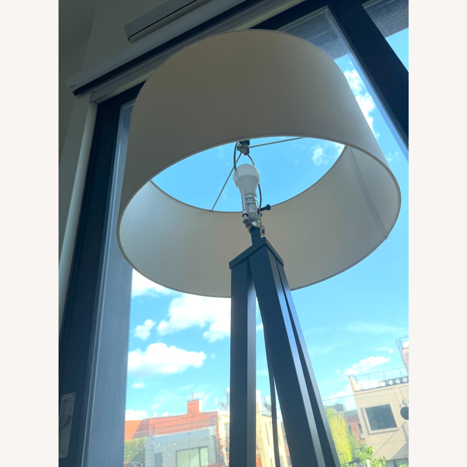 Crate & Barrel Theo Green Floor Lamp - image-2