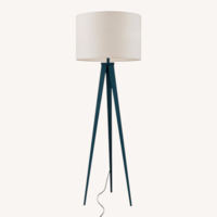 Crate & Barrel Theo Green Floor Lamp