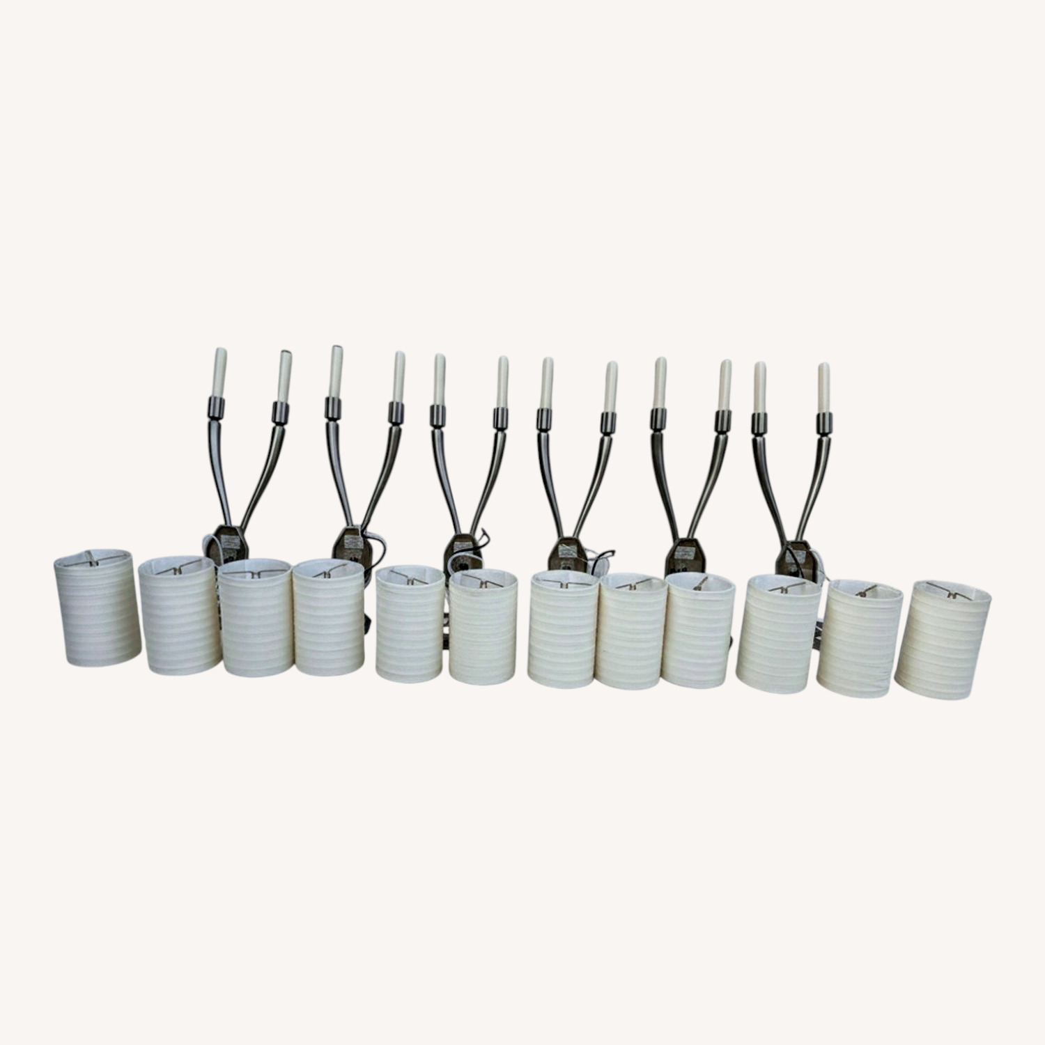 Light Gray Metal Wall Lamp - image-0