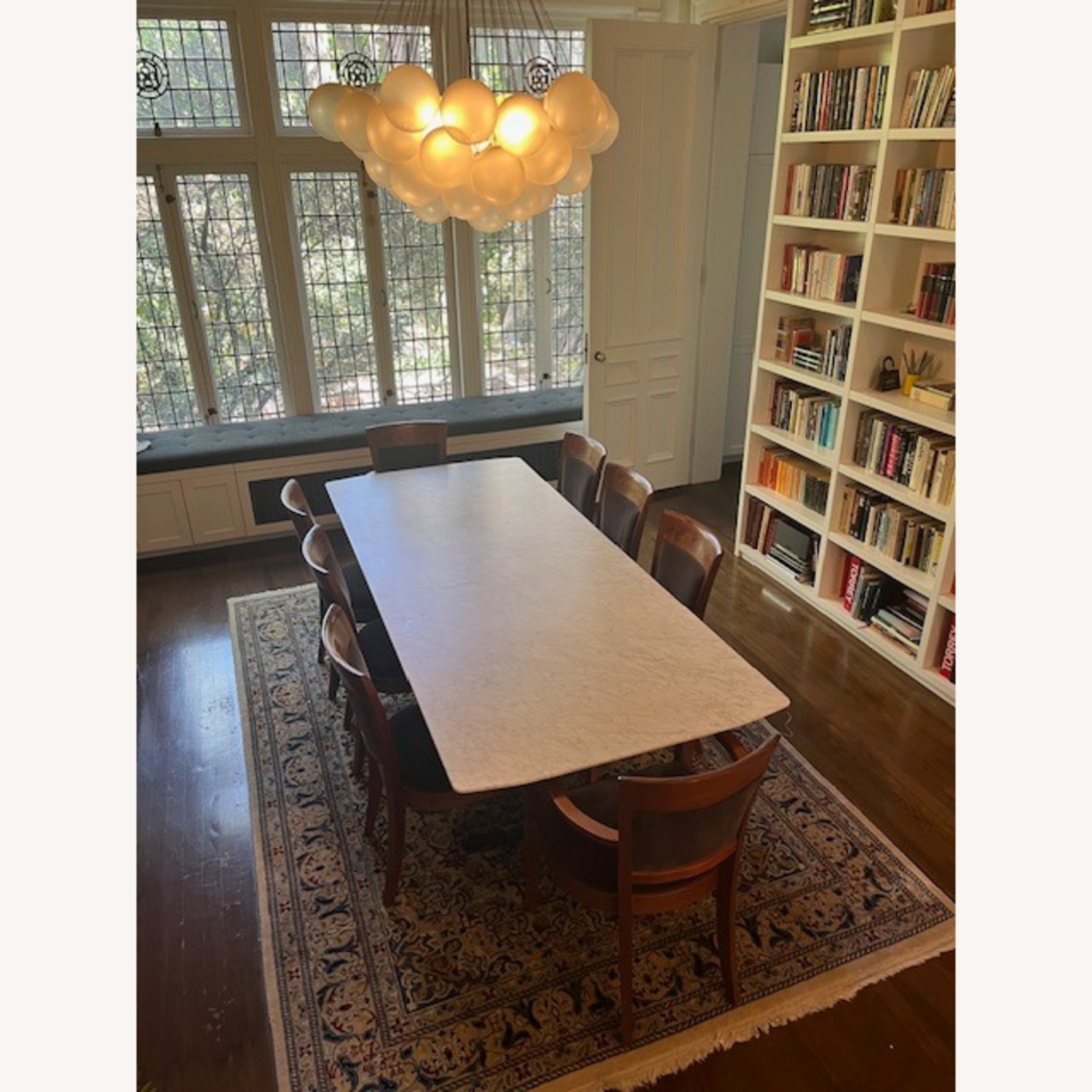 B&B Italia Eileen Light Gray Marble Dining Table - image-3