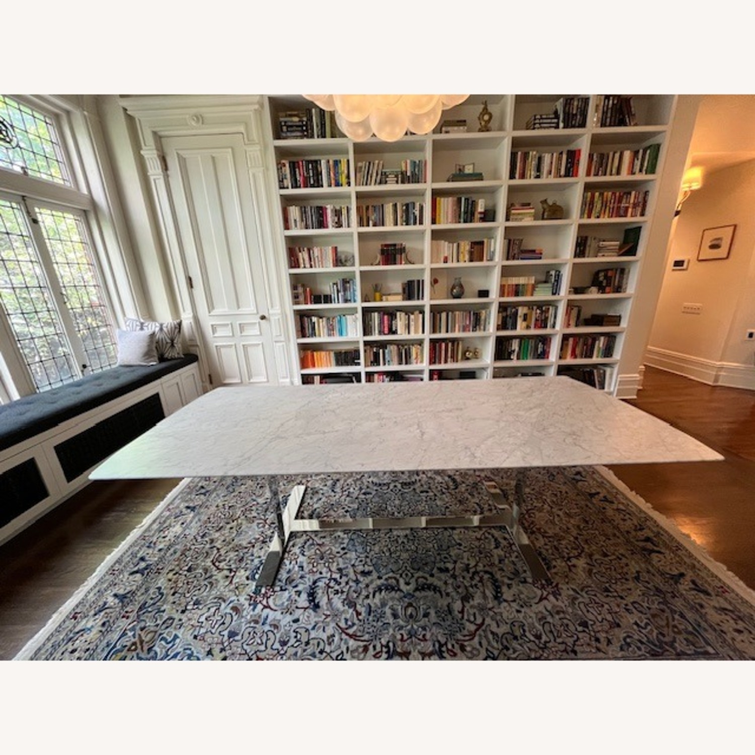 B&B Italia Eileen Light Gray Marble Dining Table - image-1