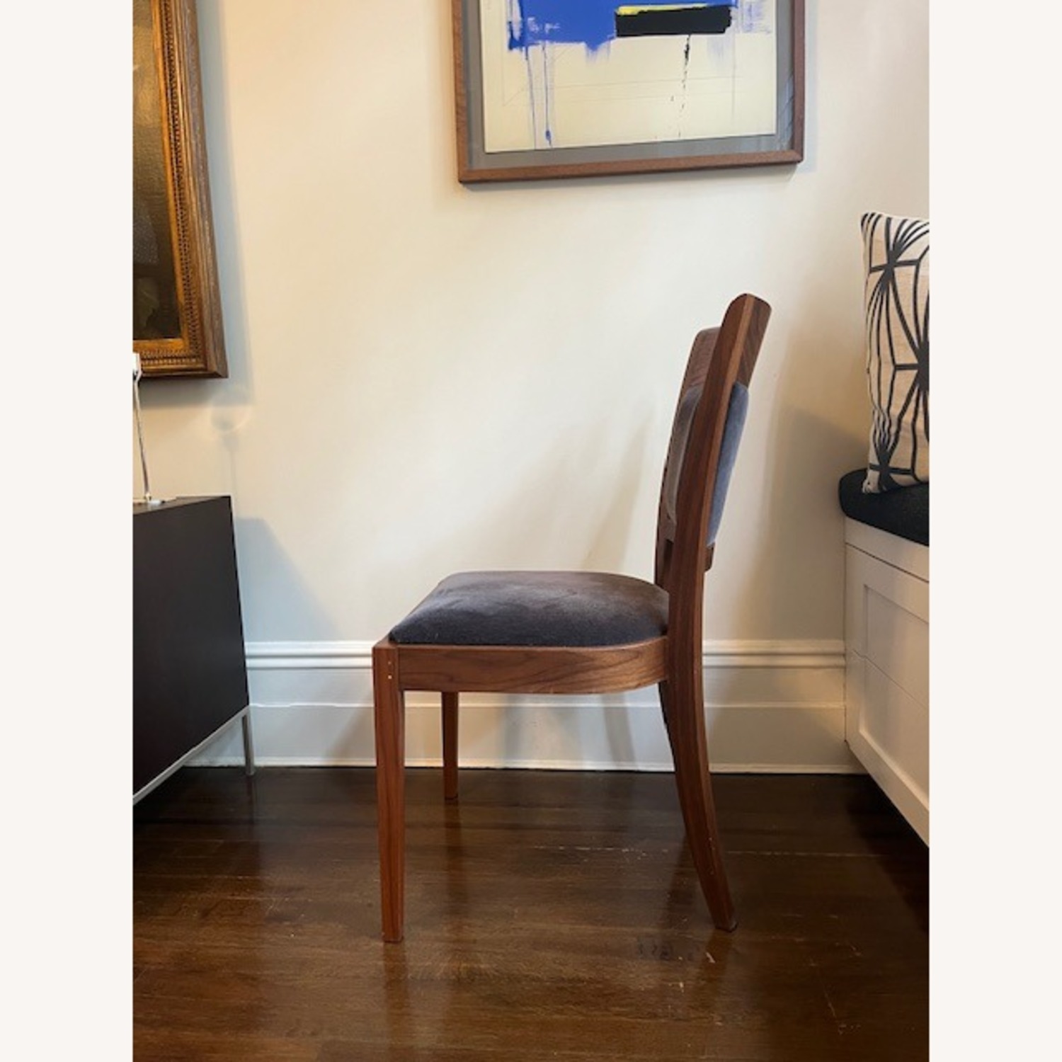 Thos Moser Harpswell Dark Brown Wood Dining Chairs - image-4
