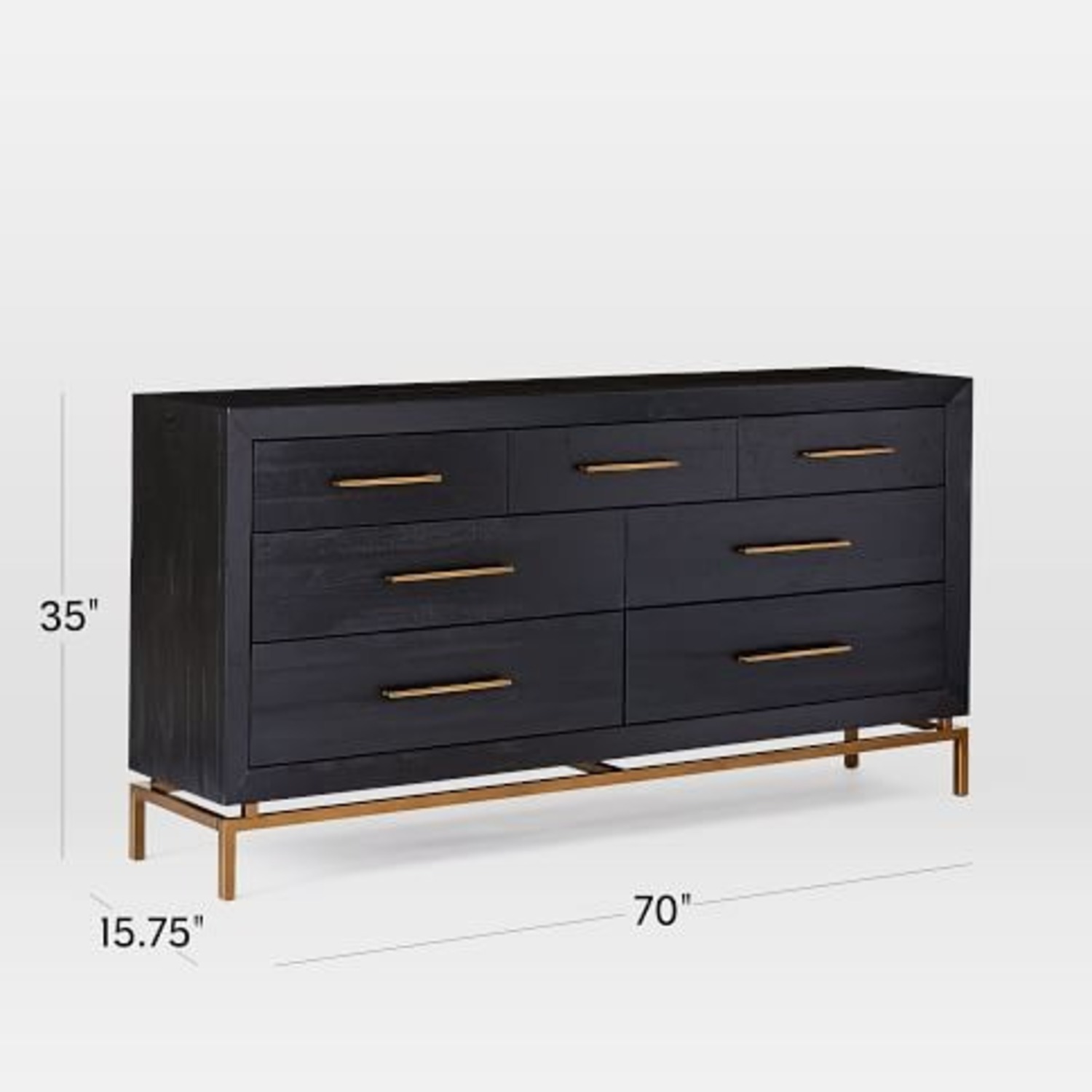 West Elm 7-Drawer Dresser 70" - image-4