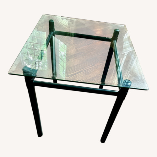 Used Rectangle Glass Side Table for sale on AptDeco