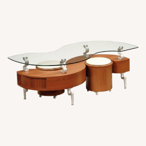Used Global Furniture USA Dark Brown Coffee Table for sale on AptDeco