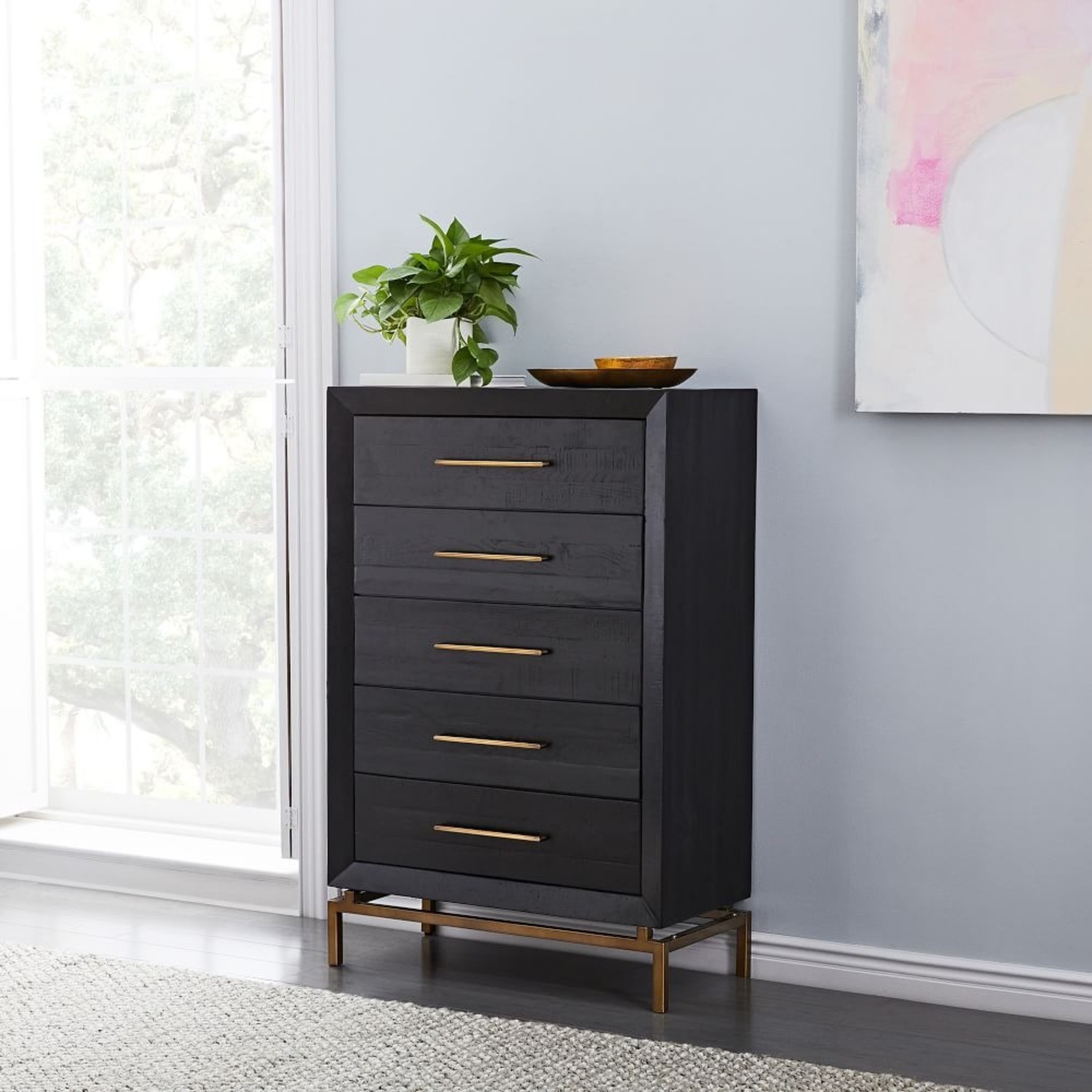 West Elm 5-Drawer Dresser 33.5" - image-1