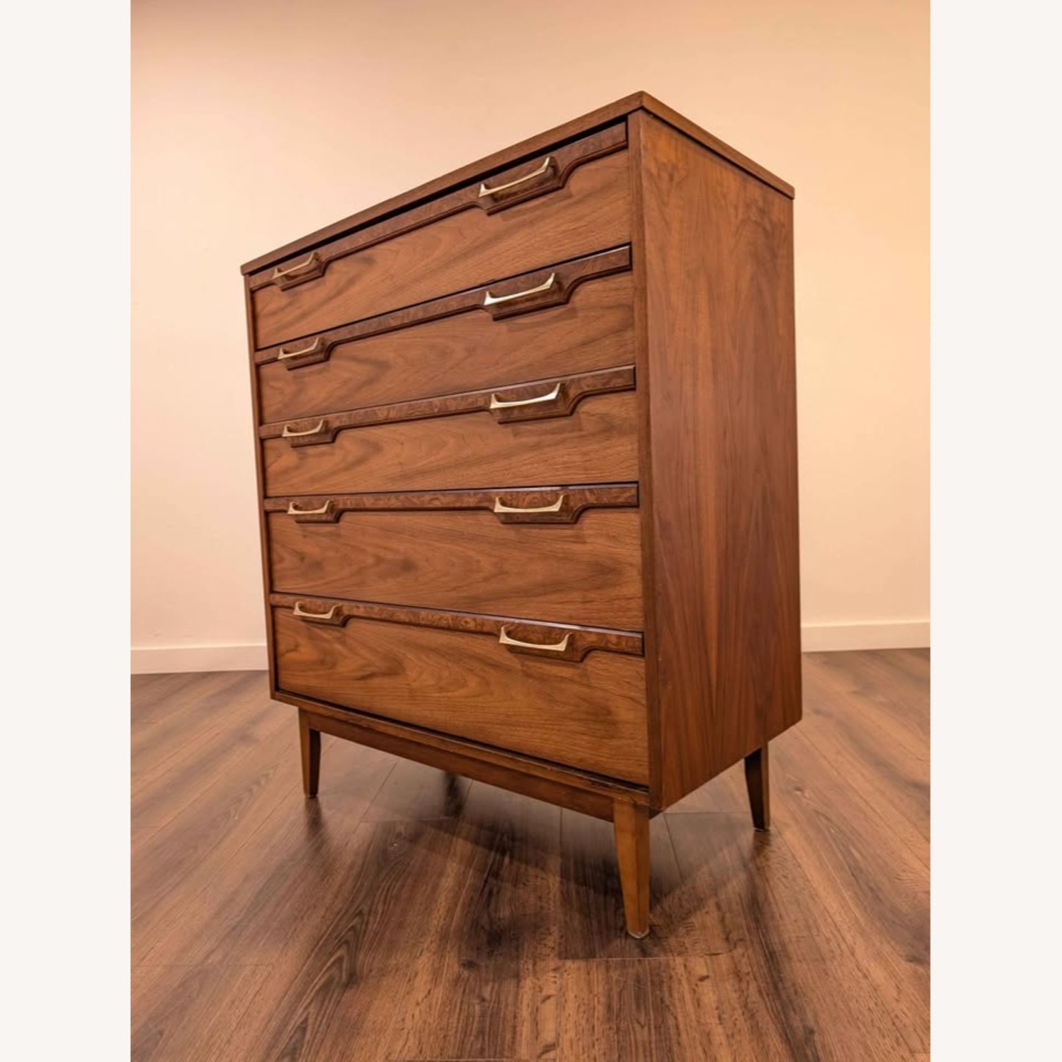 MCM Walnut Highboy Dresser Broyhill Lenoir - image-3
