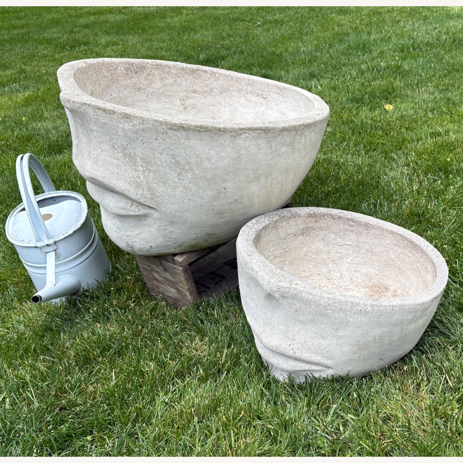 Natural Concrete Planters - image-7