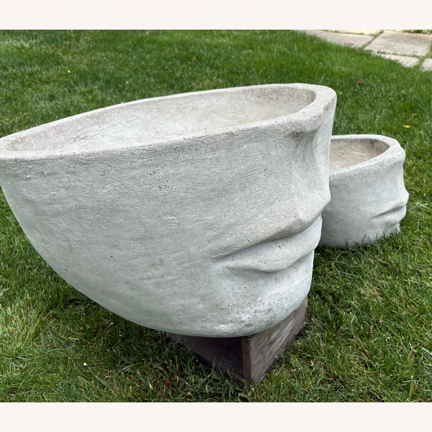 Natural Concrete Planters - image-2