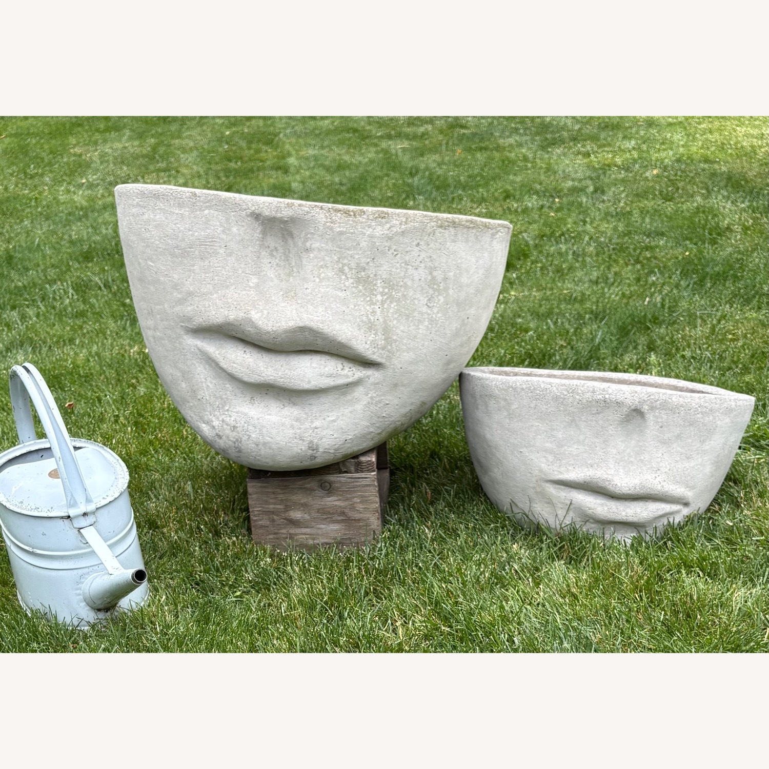 Natural Concrete Planters - image-1