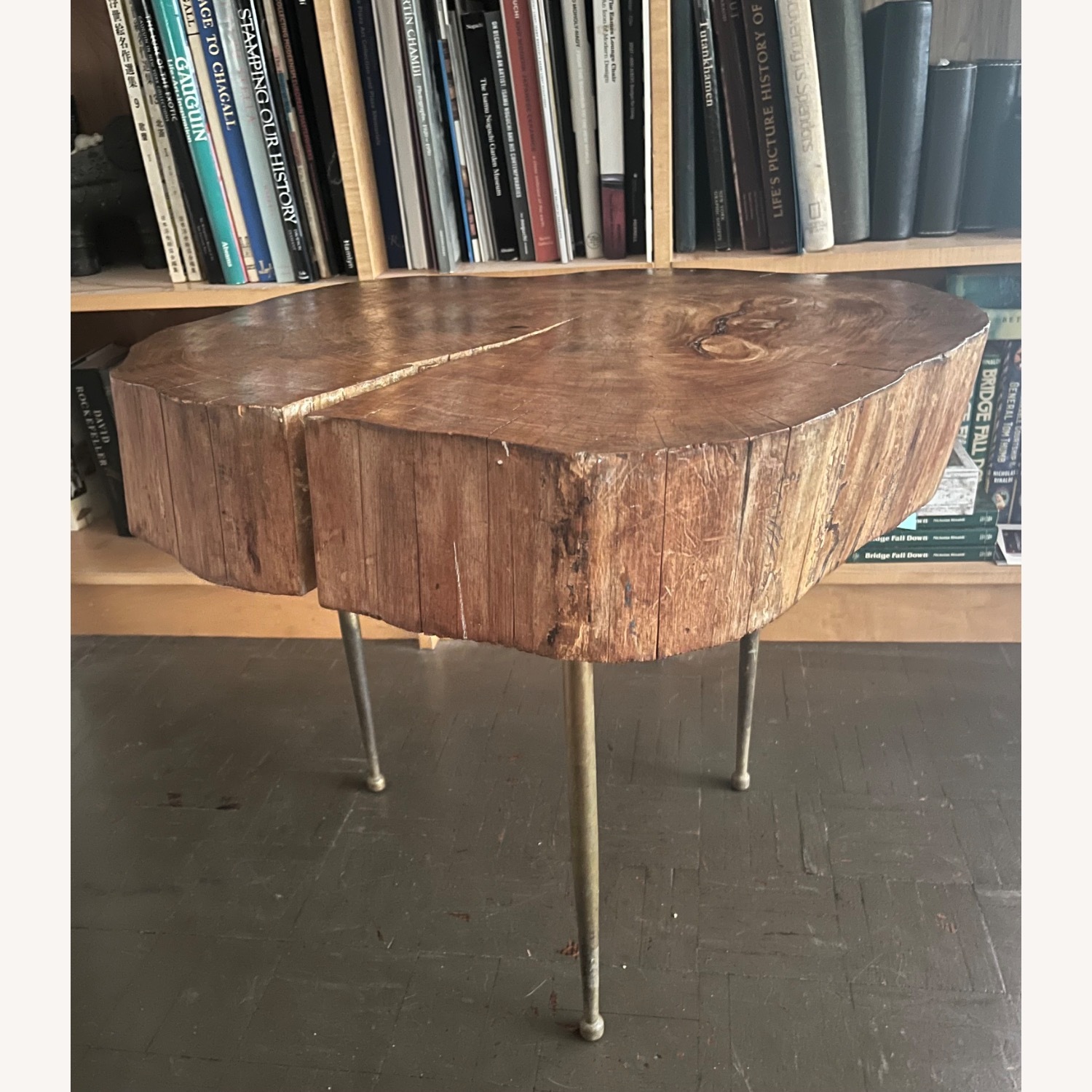 Mid Century Coffee Table Live Edge - image-2