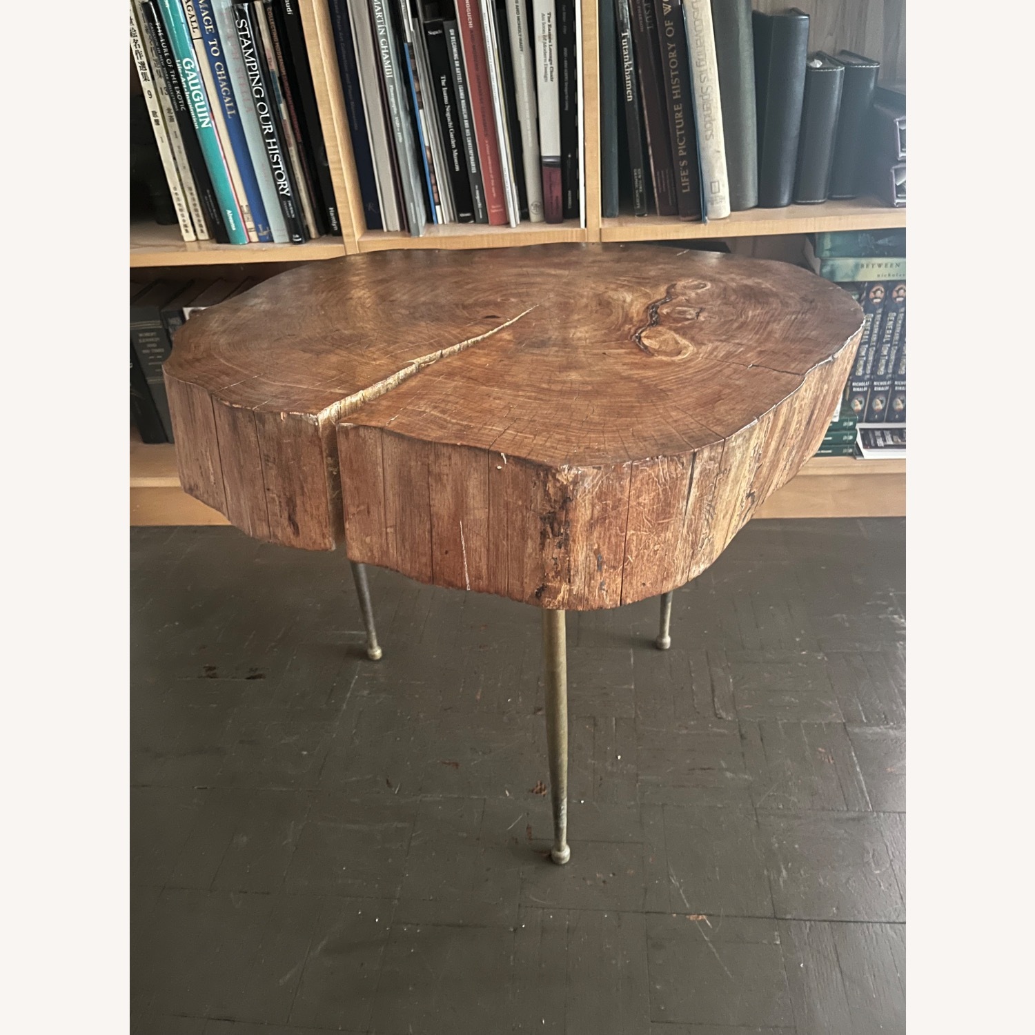 Mid Century Coffee Table Live Edge - image-1