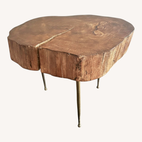 Used Mid Century Coffee Table Live Edge for sale on AptDeco