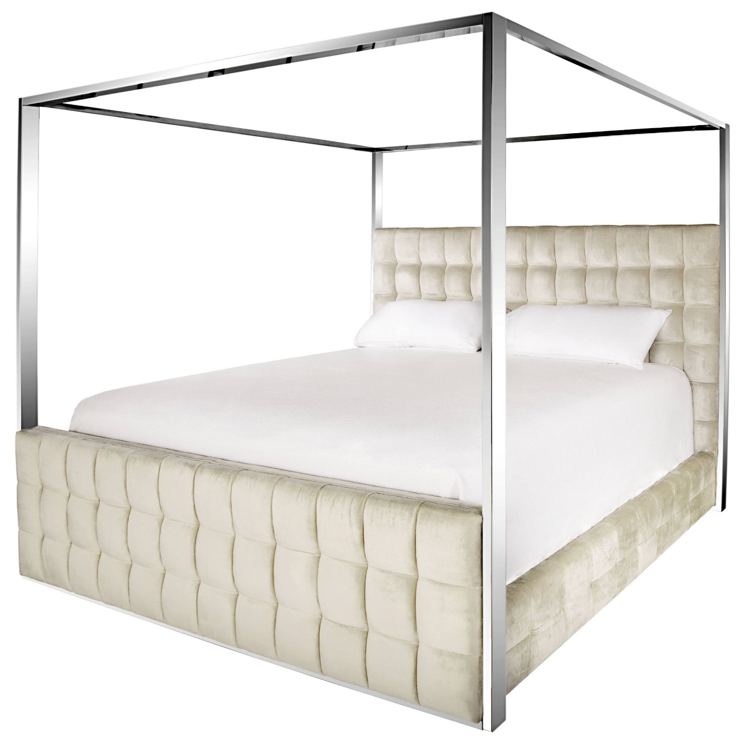 Safavieh White Queen Bed - image-8