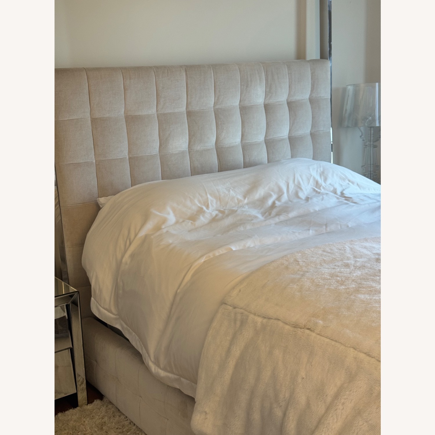 Safavieh White Queen Bed - image-7