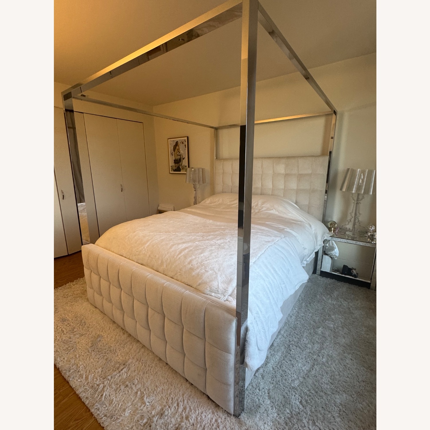 Safavieh White Queen Bed - image-2