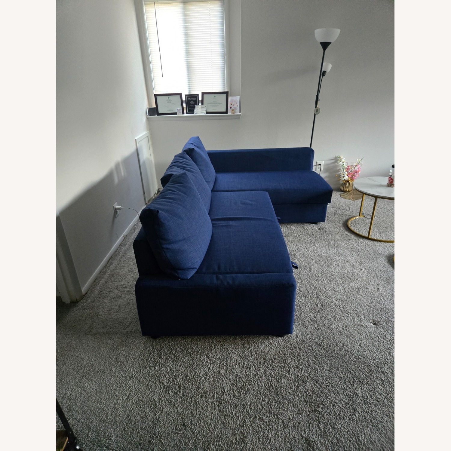 HOLMSUND Blue Sleeper Sofa - image-4