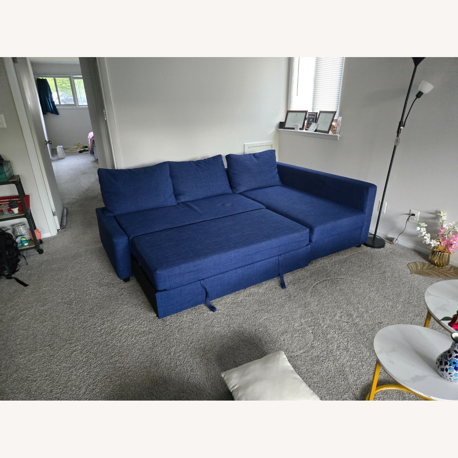 HOLMSUND Blue Sleeper Sofa - image-10