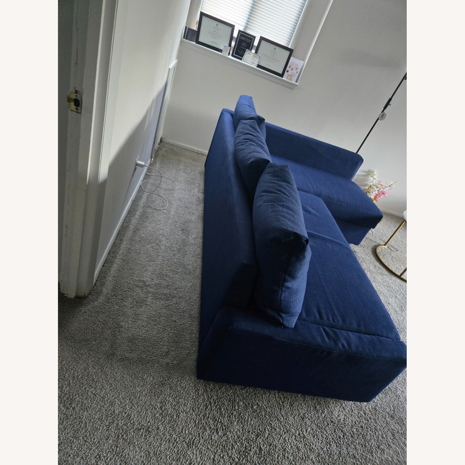 HOLMSUND Blue Sleeper Sofa - image-1