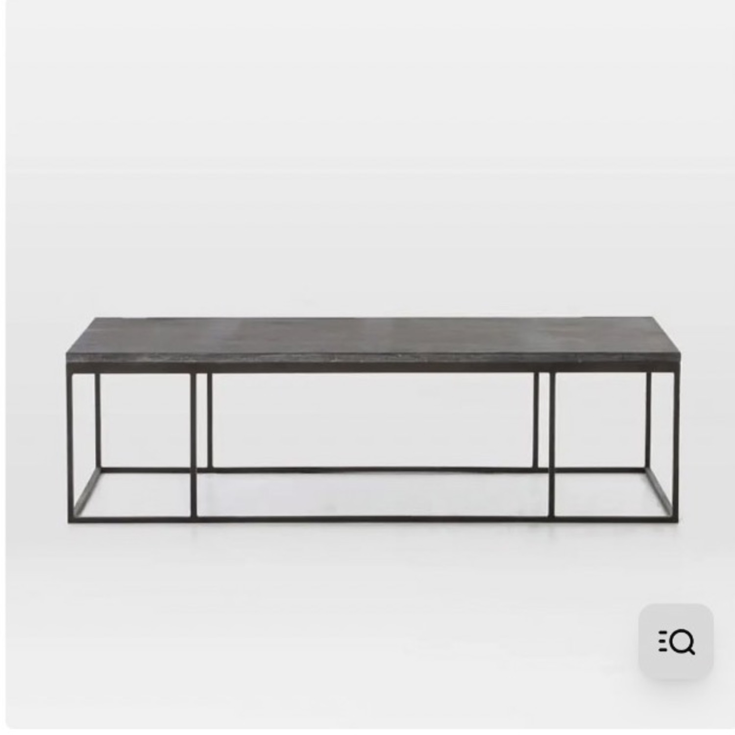 West Elm Limestone + Iron Coffee Table - image-4