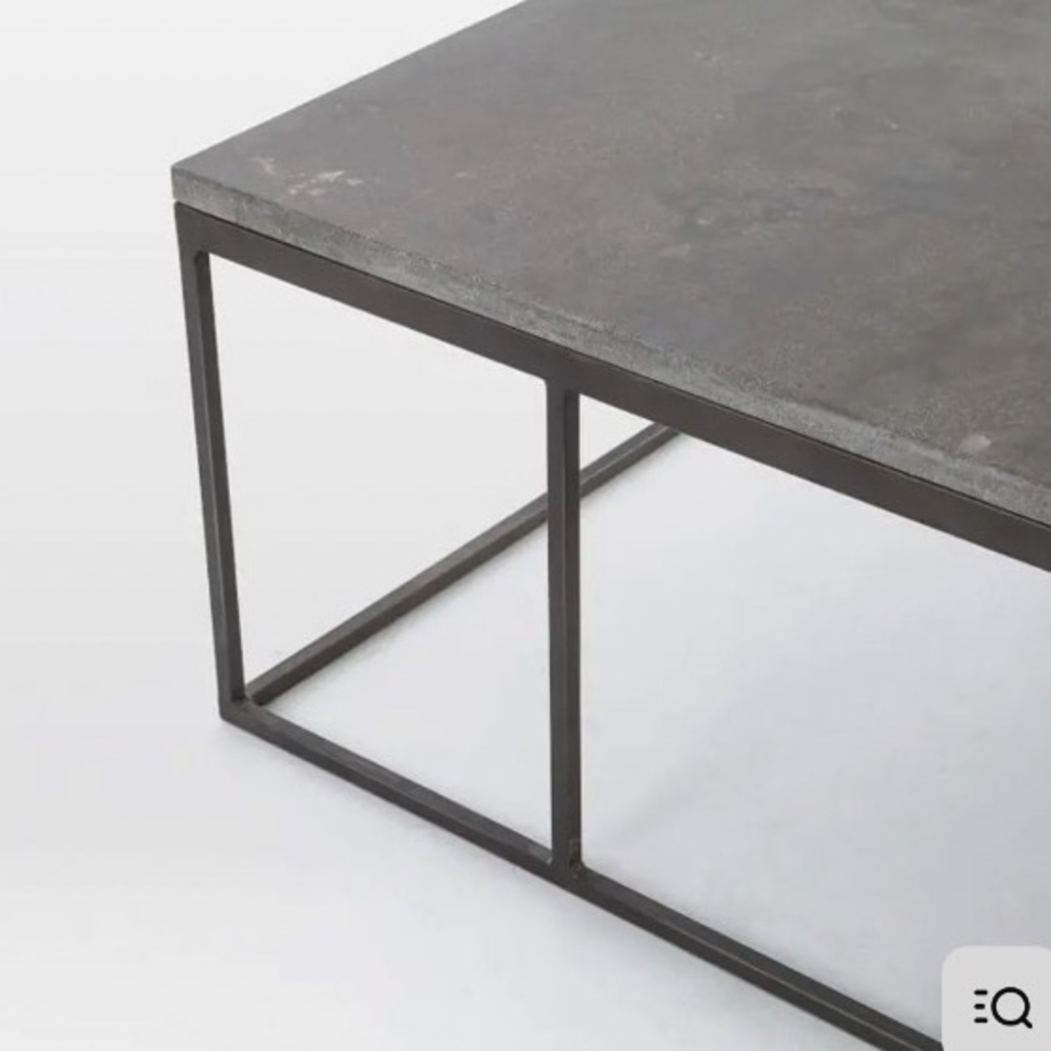 West Elm Limestone + Iron Coffee Table - image-2