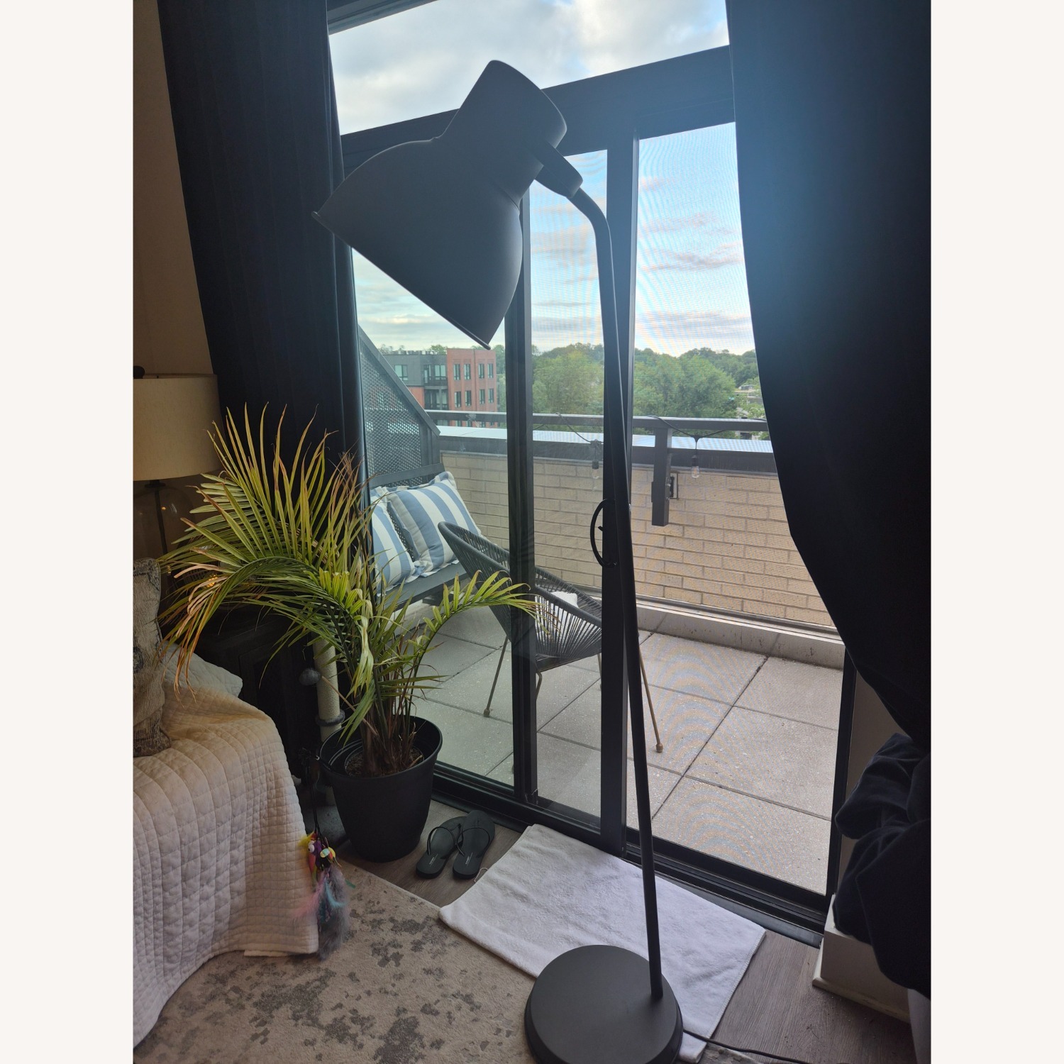 IKEA Hektar Black Metal Floor Lamp - image-3