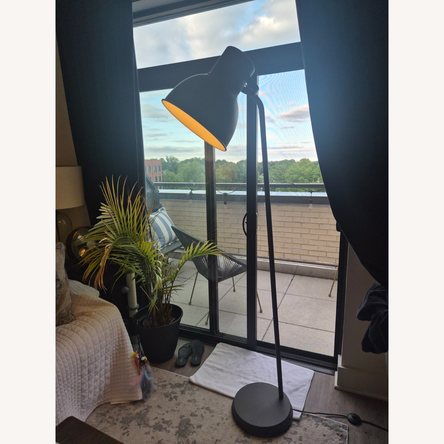 IKEA Hektar Black Metal Floor Lamp - image-4