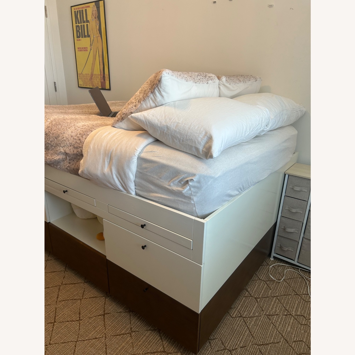 West Elm Kids Modern Captains White Bunk Bed - image-2