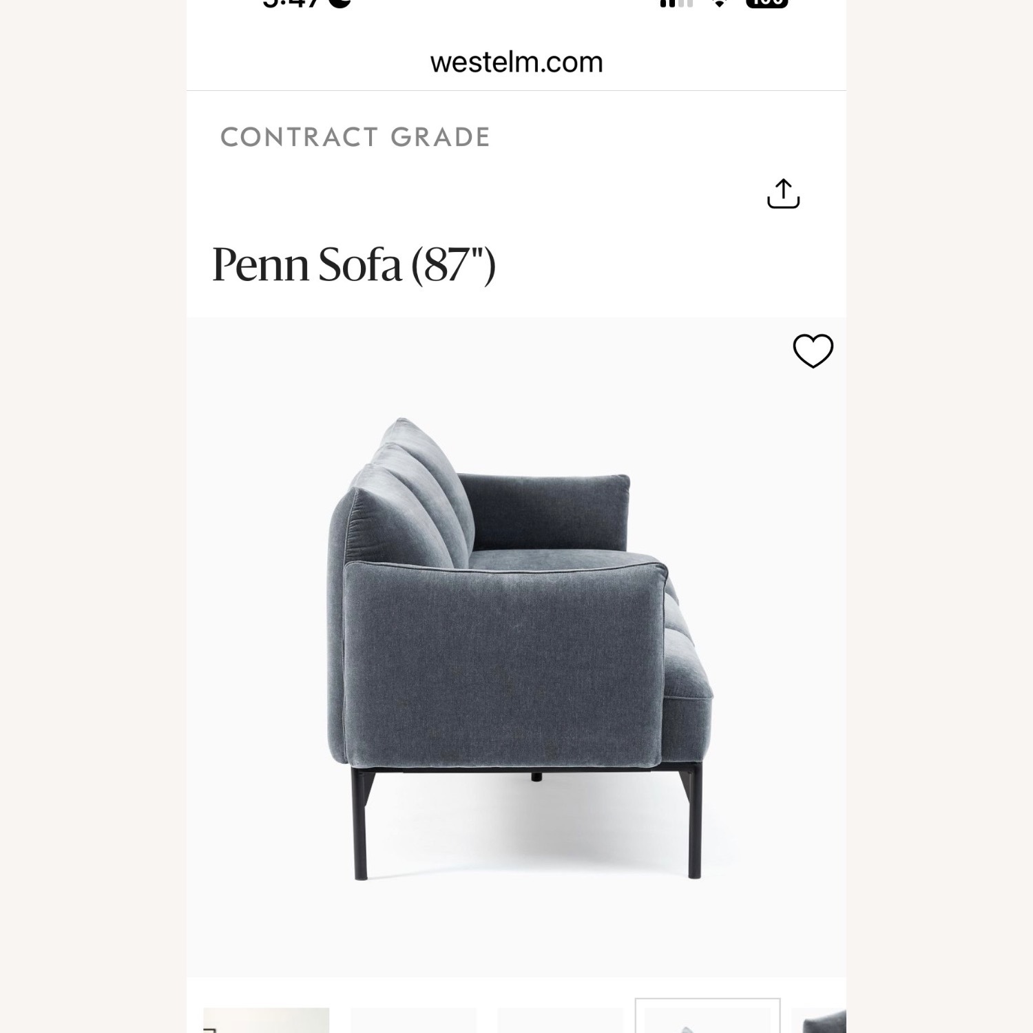 West Elm Penn Sofa - image-3